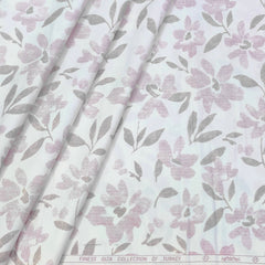 Shirt Fabric ManTire 60s Giza Cotton Printed Colour Soft Lavender