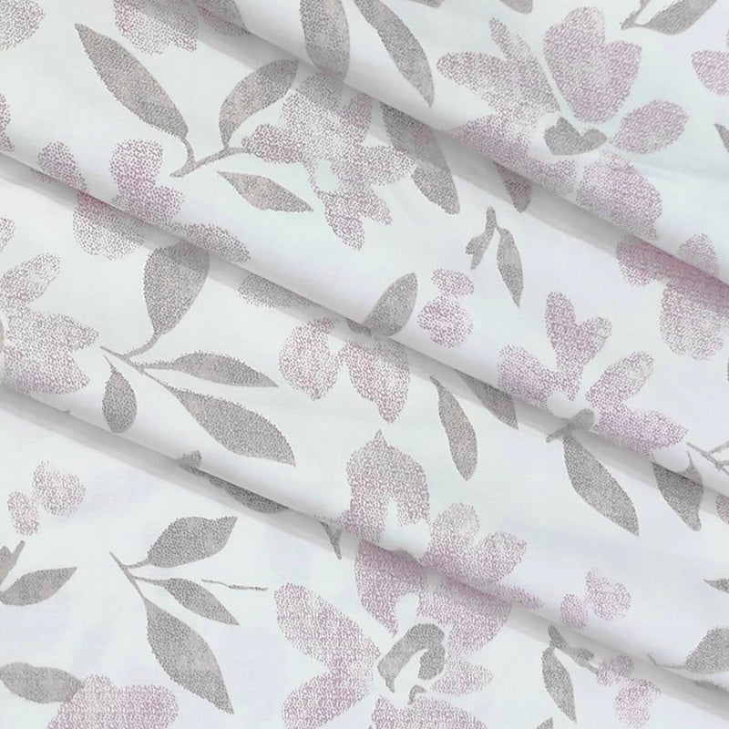 Shirt Fabric ManTire 60s Giza Cotton Printed Colour Soft Lavender