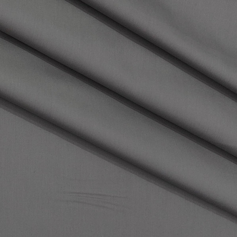 Shirt Fabric Arvind 60s Giza Cotton Plain Colour Zinc Grey