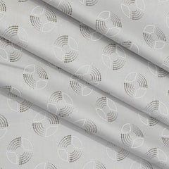 Shirt Fabric Arvind Giza Cotton Printed Colour Platinum Silver
