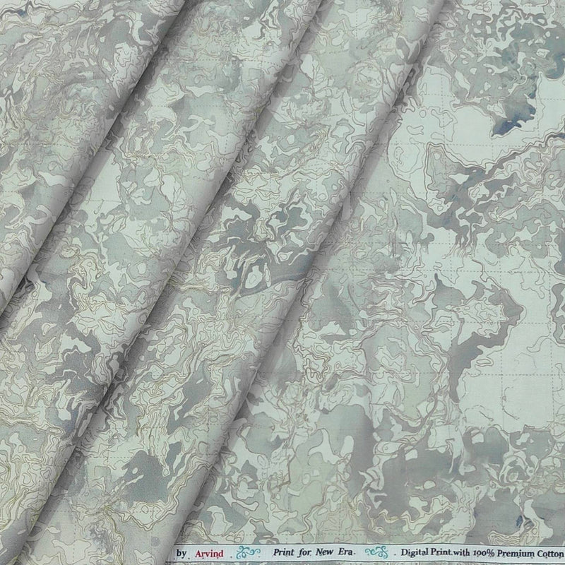 Shirt Fabric Arvind Giza Cotton Digital Print Colour Multicolour