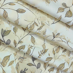 Shirt Fabric Arvind Giza Cotton Digital Print Colour Light Beige