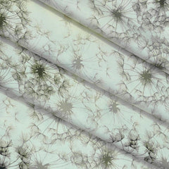 Shirt Fabric Arvind Giza Cotton Printed Colour Light Greenish Grey