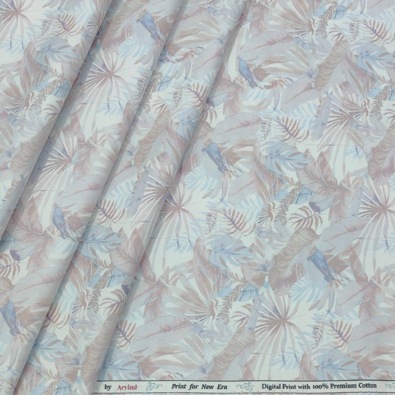 Shirt Fabric Arvind Giza Cotton Printed Colour Multicolour