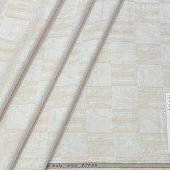 Shirt Fabric Arvind Giza Cotton Broad Check Colour Ash Brown