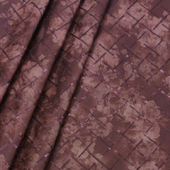 Achkan Fabric ManTire Velvet Fabric With Sequence Work Colour Coffee
