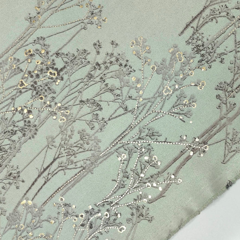 Achkan Fabric ManTire Velvet Fabric With Embroidery work Colour Gin Green