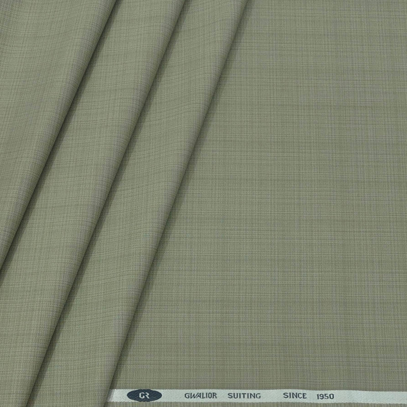 Trouser Fabric Gr Gwalior Poly Viscose Mild Check Colour Laurel Green