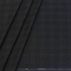 Trouser Fabric Donear Poly Viscose Broad Check Colour Shadow Grey