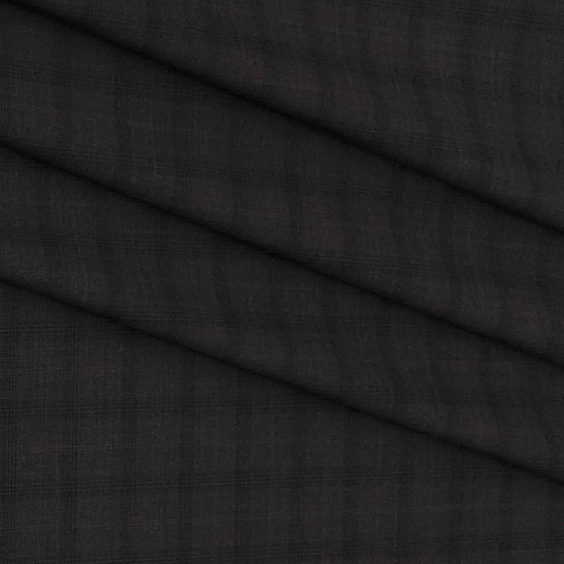 Trouser Fabric Donear Poly Viscose Broad Check Colour Mocha Brown