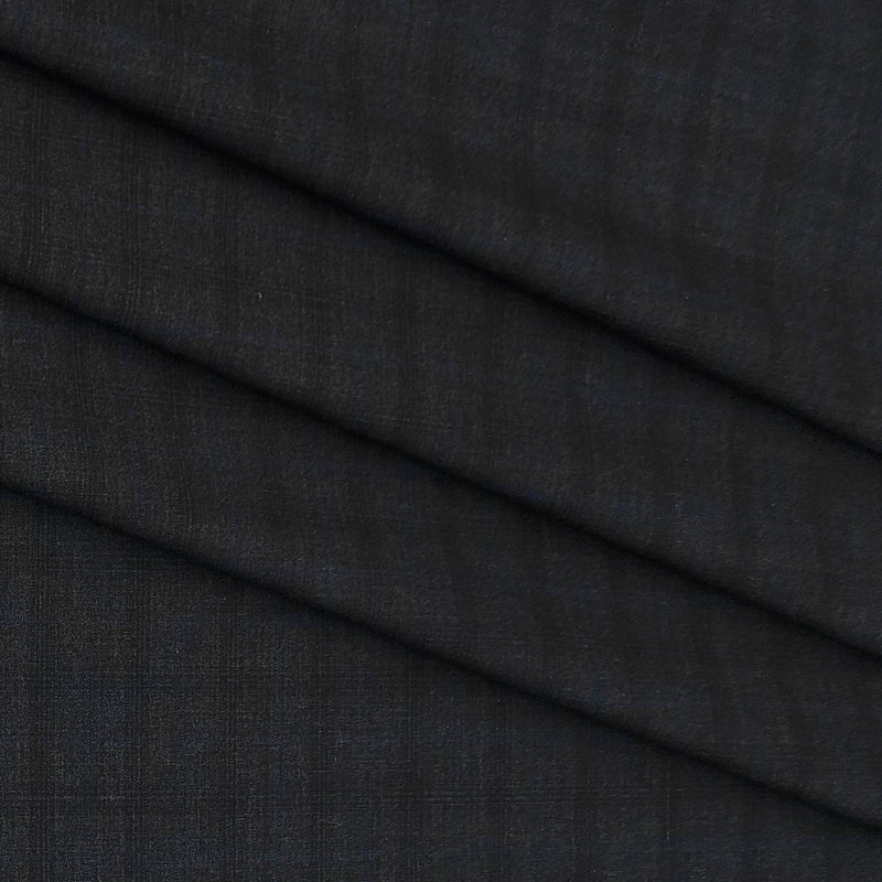 Trouser Fabric Donear Poly Viscose Broad Check Colour Slate Grey