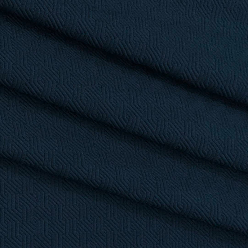 Blazer Fabric ManTire Italian Jacquard Colour Dark Spruce Blue