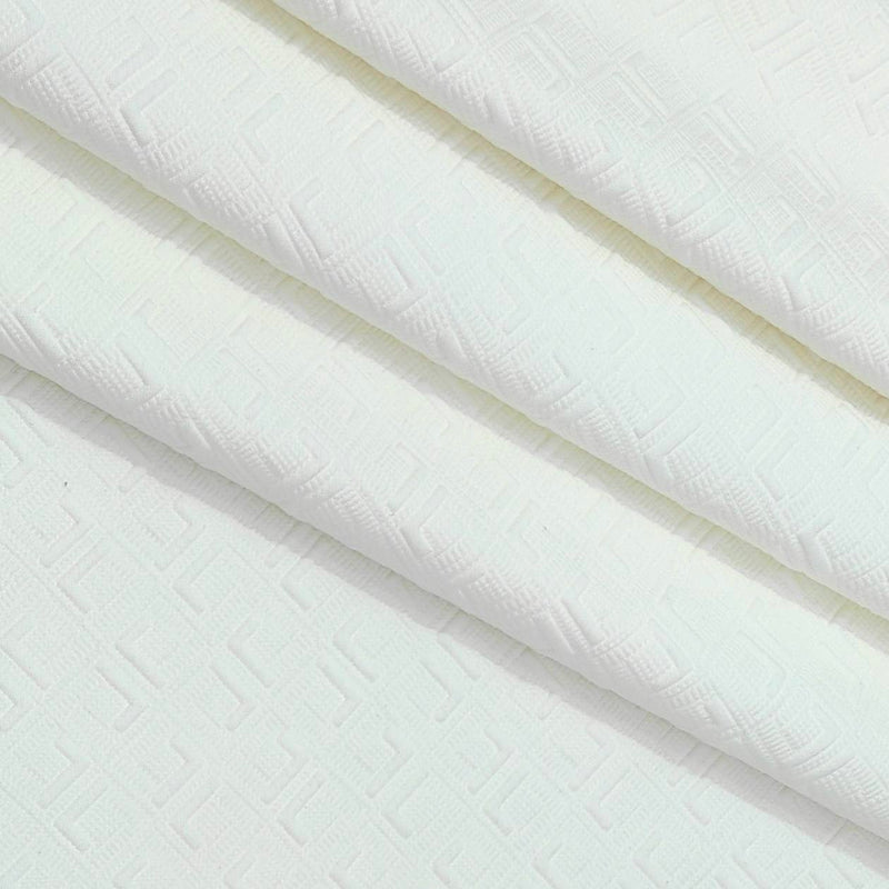 Blazer Fabric ManTire Italian Jacquard Colour Off White