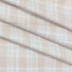 Shirt Fabric ManTire 100% Cotton Broad Check Colour Blossom Pink