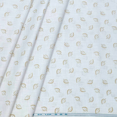 Shirt Fabric ManTire 100% Cotton Printed Linen Look Colour Dull Brown N White