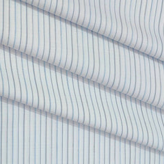 Shirt Fabric ManTire Cotton Blended Linen Look Lining Colour Blue N White