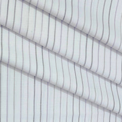 Shirt Fabric ManTire Cotton Blended Linen Look Lining Colour Light Purple N White