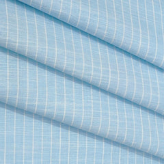 Shirt Fabric ManTire Cotton Blended Linen Look Lining Colour Baby Blue