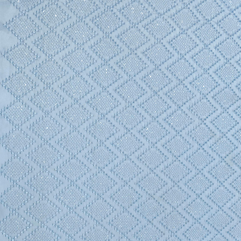 Kurta Fabric ManTire Designer Silk Embroidery Colour Blue