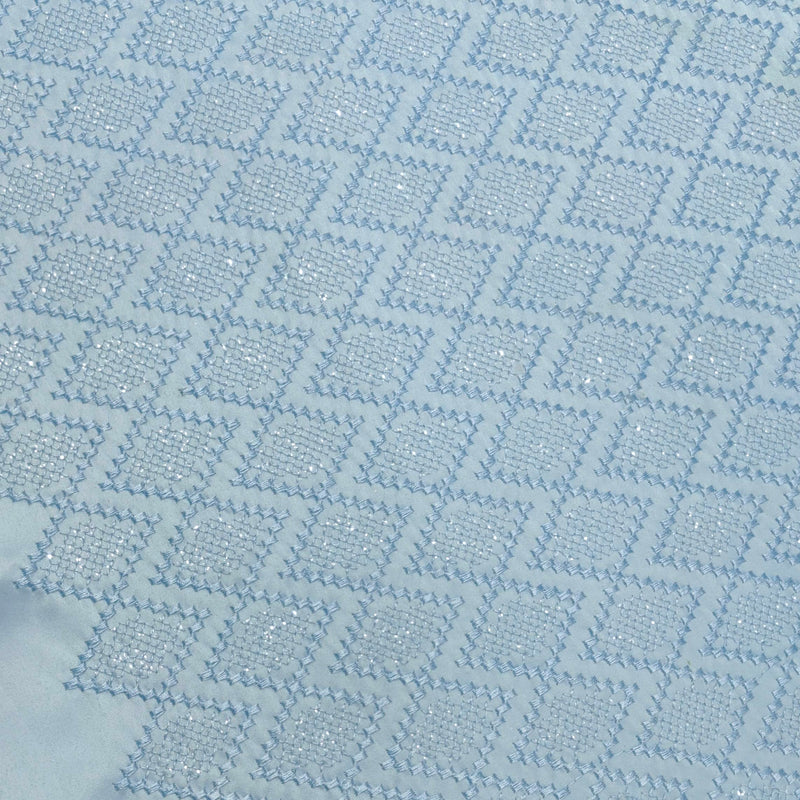 Kurta Fabric ManTire Designer Silk Embroidery Colour Blue