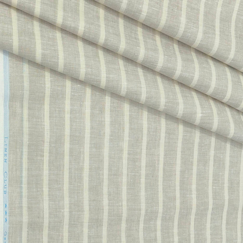 Shirt Fabric Linen Club Pure Linen Broad Lining Colour Brown