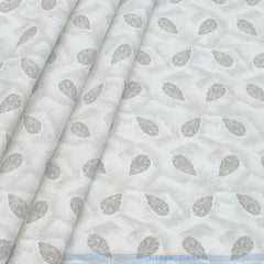 Shirt N kurta Fabric Linen Club Linen Blended Printed Colour Brown N Off White