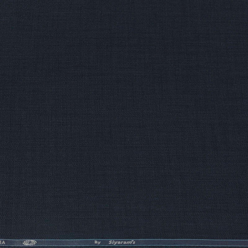 Pant Shirt Combo Pack Siyaram Space Blue Pant, Pin Lining Poly Cotton Blue N White Shirt Fabric