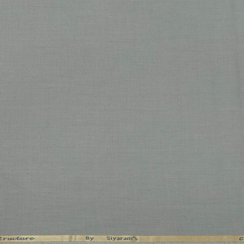 Pant Shirt Combo Pack Siyaram Silver Grey Pant, Broad Check Poly Cotton Black N White Shirt Fabric