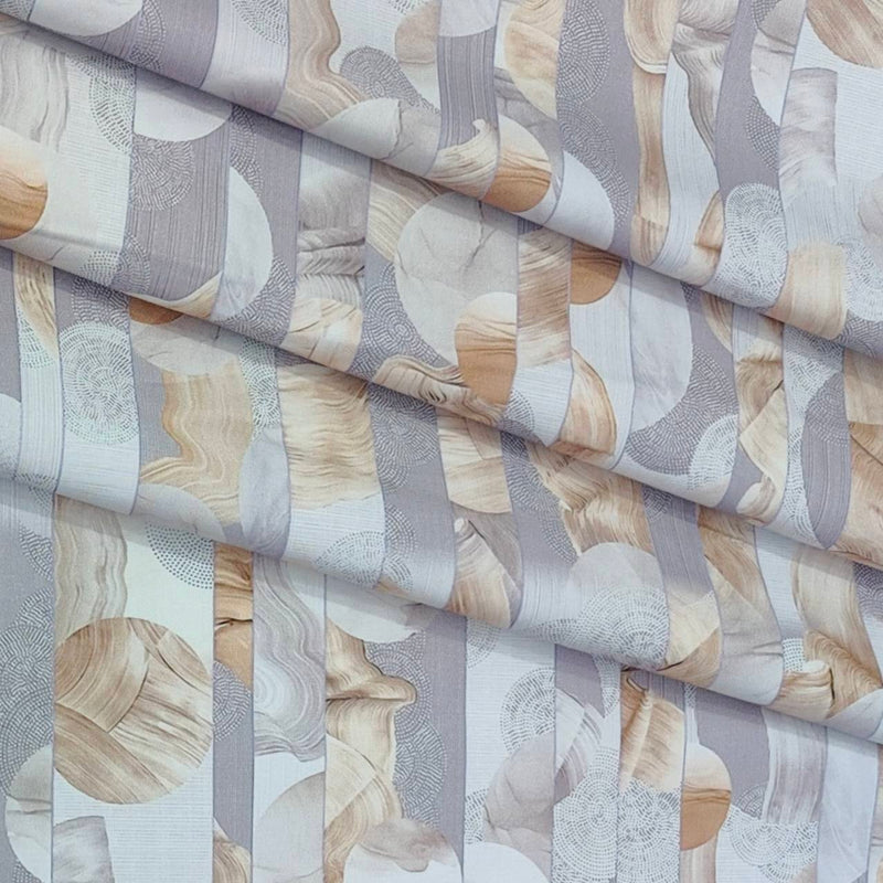 Shirt Fabric ManTire Giza Cotton Digital Print Colour Lavender