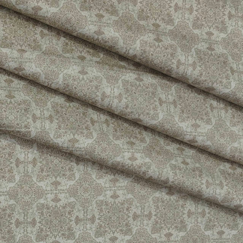 Shirt Fabric ManTire Giza Cotton Digital Print Colour Brown