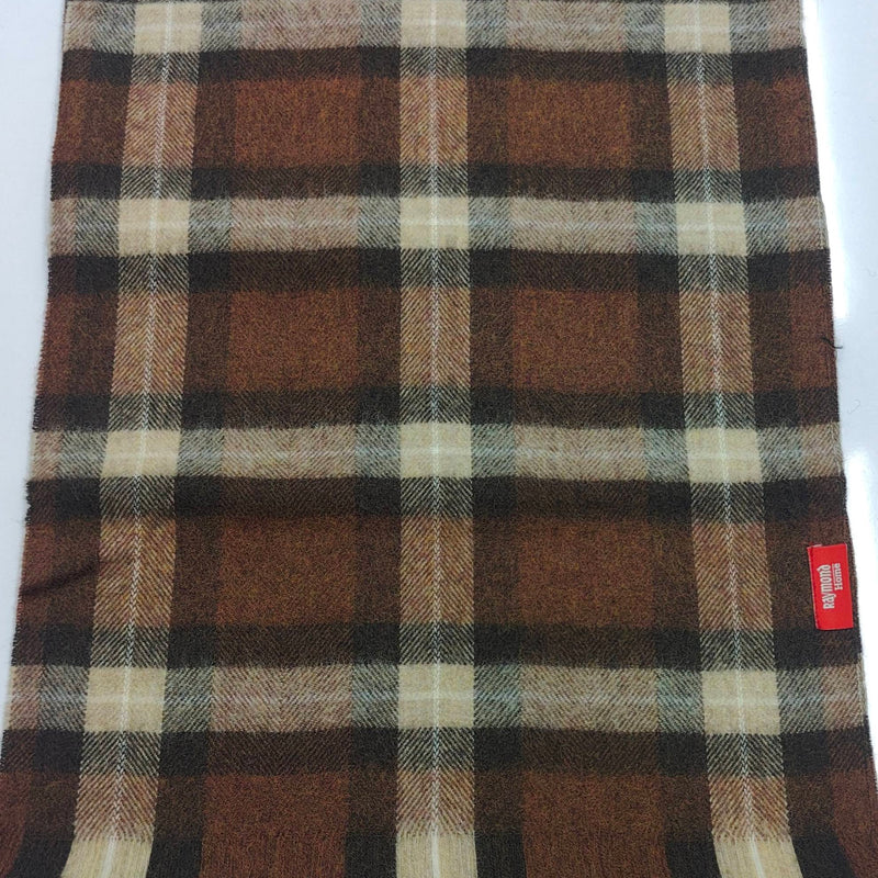 Raymond Pure Wool Muffler Colour Brown