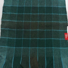 Raymond Pure Wool Muffler Colour Dark Green N Teal Blue