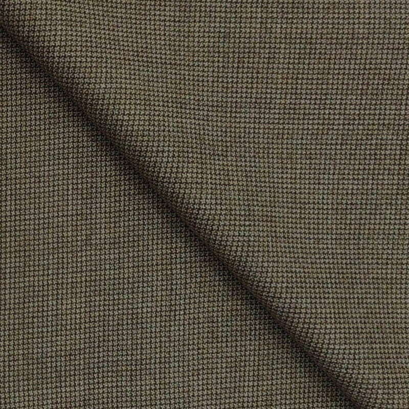 Tweed Blazer Fabric Raymond Wool Blended Zig Zag Colour Brown
