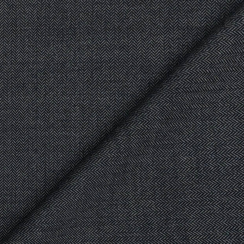 Tweed Blazer Fabric Raymond Wool Blended Herringbone Colour Grey