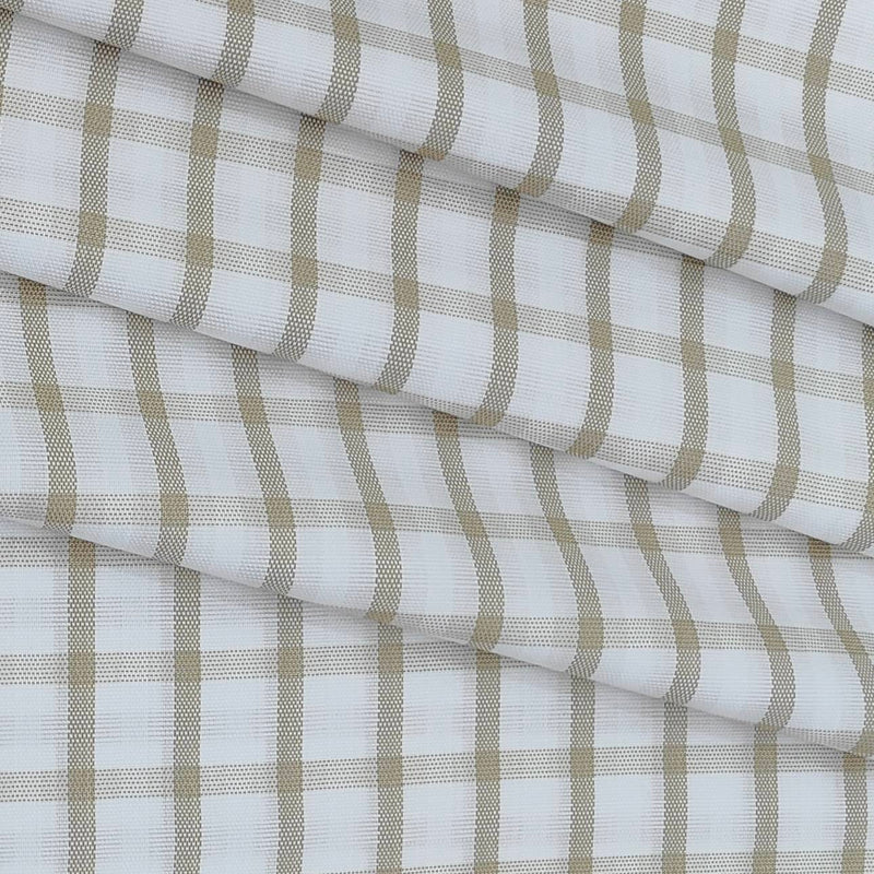Shirt Fabric Mantire Poly Cotton Broad Check Colour  White