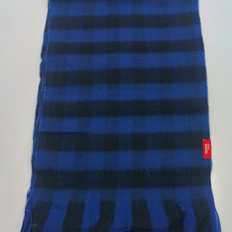 Raymond Pure Wool Muffler Colour Blue N Black