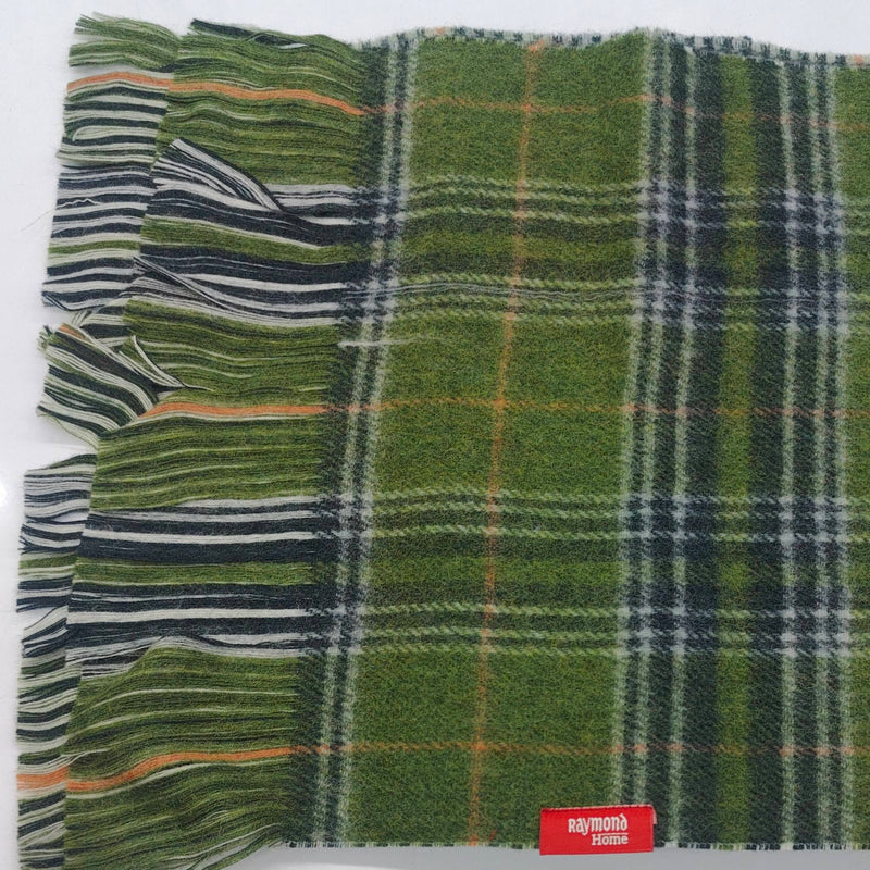 Raymond Pure Wool Muffler Colour Maximum Green