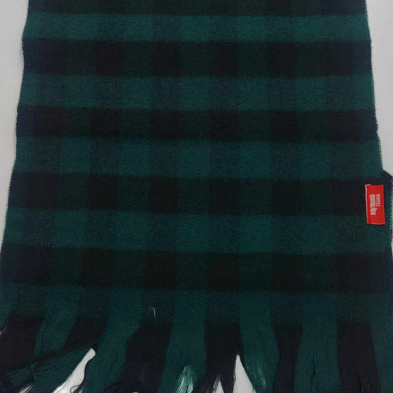 Raymond Pure Wool Muffler Colour Green N Black