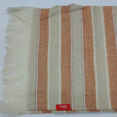 Raymond Pure Wool Muffler Colour Ash Brown N Light Orange