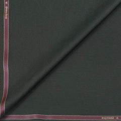 Trouser Fabric Raymond Wool Blended Plain Colour Seaweed Green