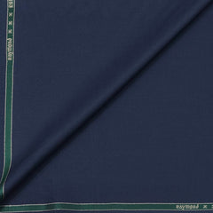 Trouser Fabric Raymond Wool Blended Plain Colour Cobalt Blue