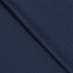 Trouser Fabric Raymond Wool Blended Plain Colour Cobalt Blue