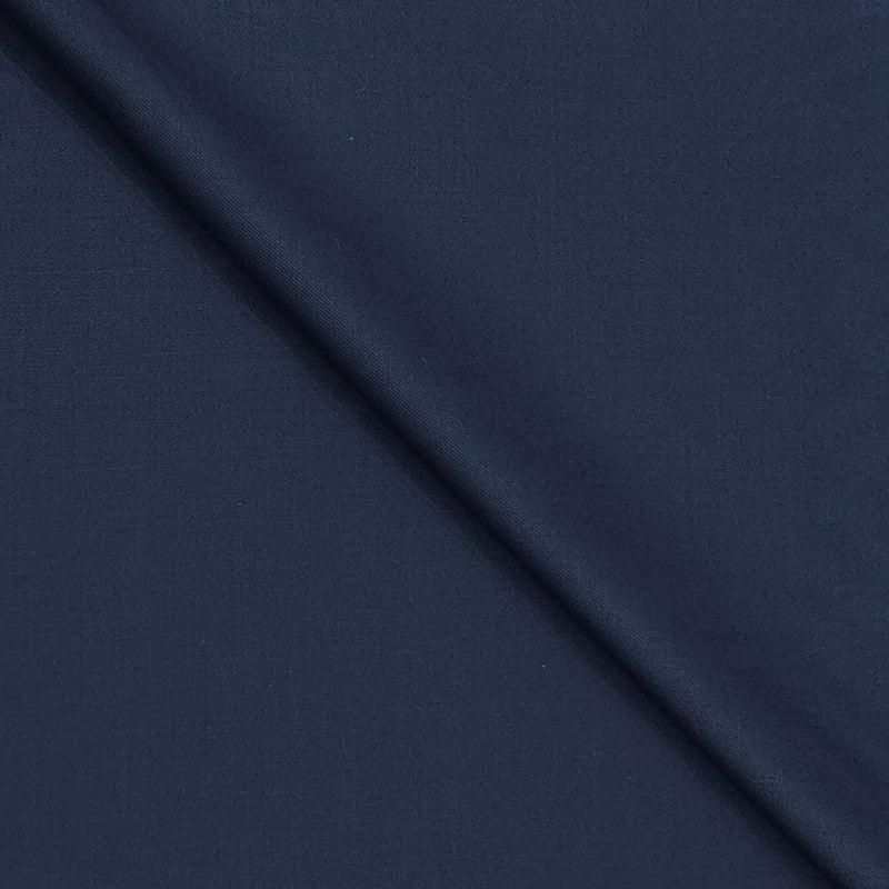 Trouser Fabric Raymond Wool Blended Plain Colour Cobalt Blue