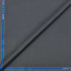 Trouser Fabric Raymond Wool Blended Check Colour Blue n Grey