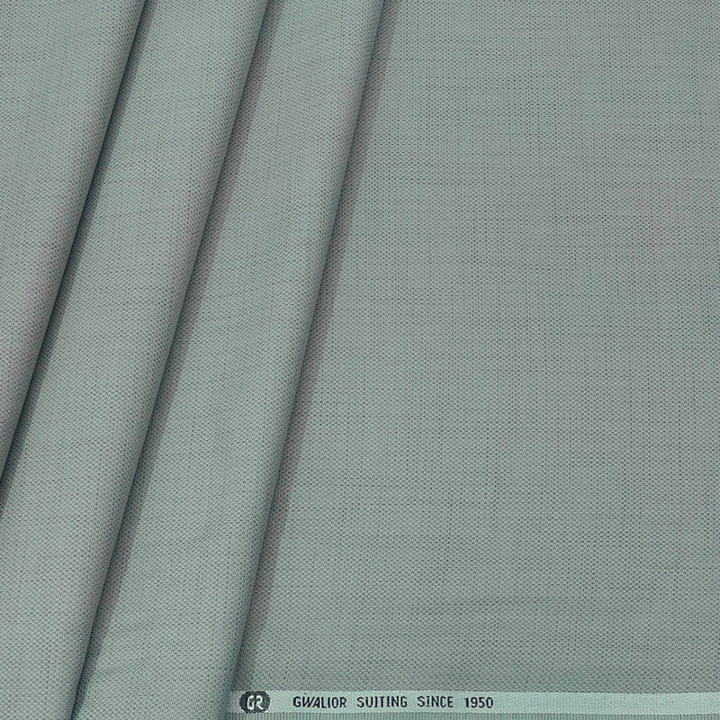 Trouser Fabric Gr Gwalior Poly Viscose Textured Colour Greenish Silver