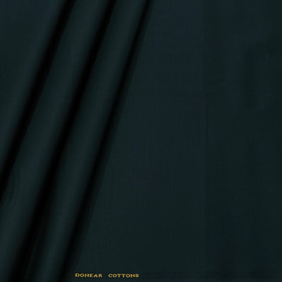 Trouser Fabric Donear Pure Cotton Slub Colour Forest Green