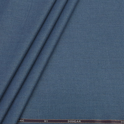 Trouser Fabric Donear Poly Viscose Premium T/R Stretchable Lining Colour Greyish Blue