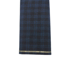 OCM 100% Fine Count Wool Check Tweed Blazer Fabric Colour Black