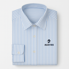 Shirt Fabric Soktas 100/1 Giza Cotton Lining Colour Blue N White