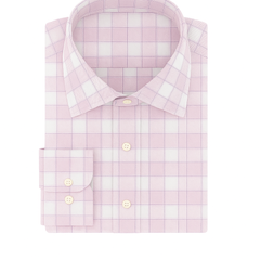 Shirt Fabric Raymond Giza Cotton Check With Jacquard Colour Soft Lavender